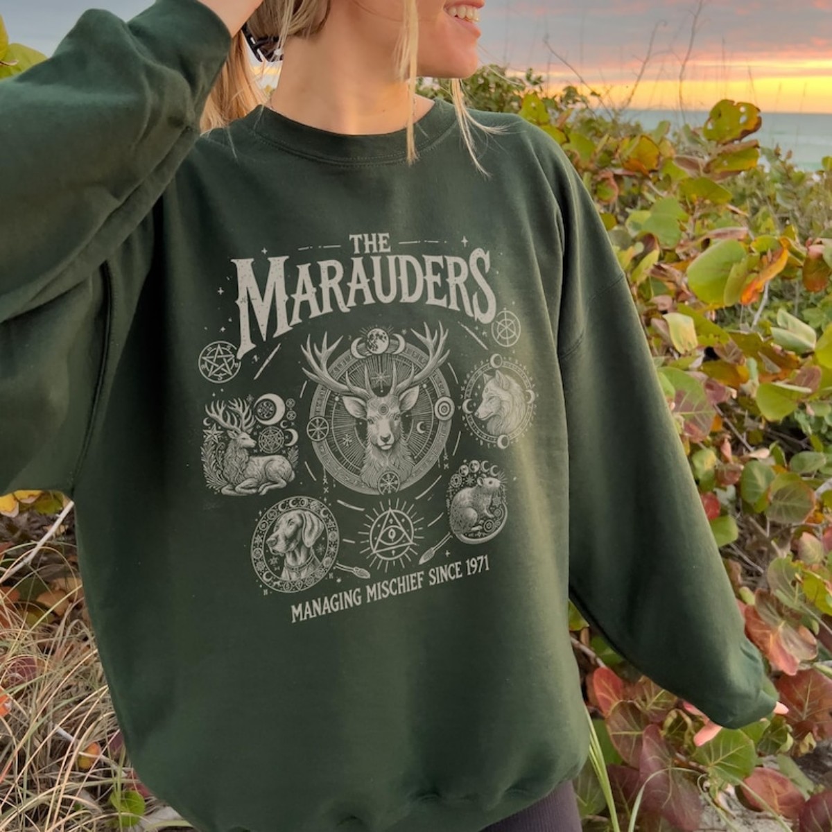 Marauders Sweatshirt Bookish Fandom Merch Dark Academia Subtle Fantasy Book Hoodie Read Booknerd Magic Wizard Sweater Gift for Bookworm